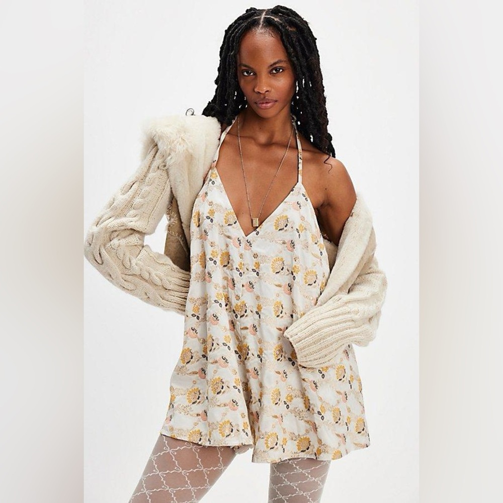 NWOT Free People Chiara Playsuit Romper